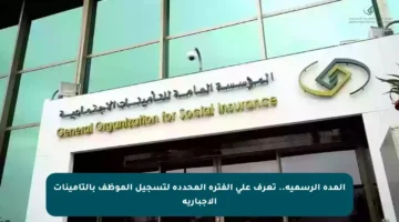 المدة الرسمية.. تعرف على الفترة المحددة لتسجيل الموظف بالتأمينات الإجبارية